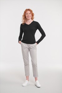 Russell Ladies V-Neck Knitted Pullover Russell Athletic 9710F