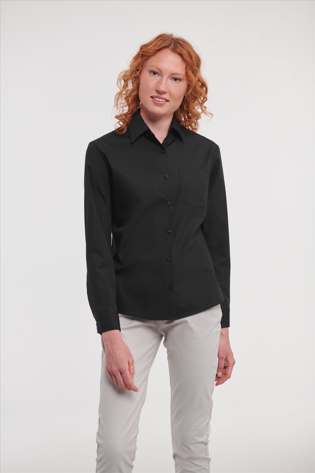 Russell Ladies LSL Classic Pure Cotton Poplin Shirt