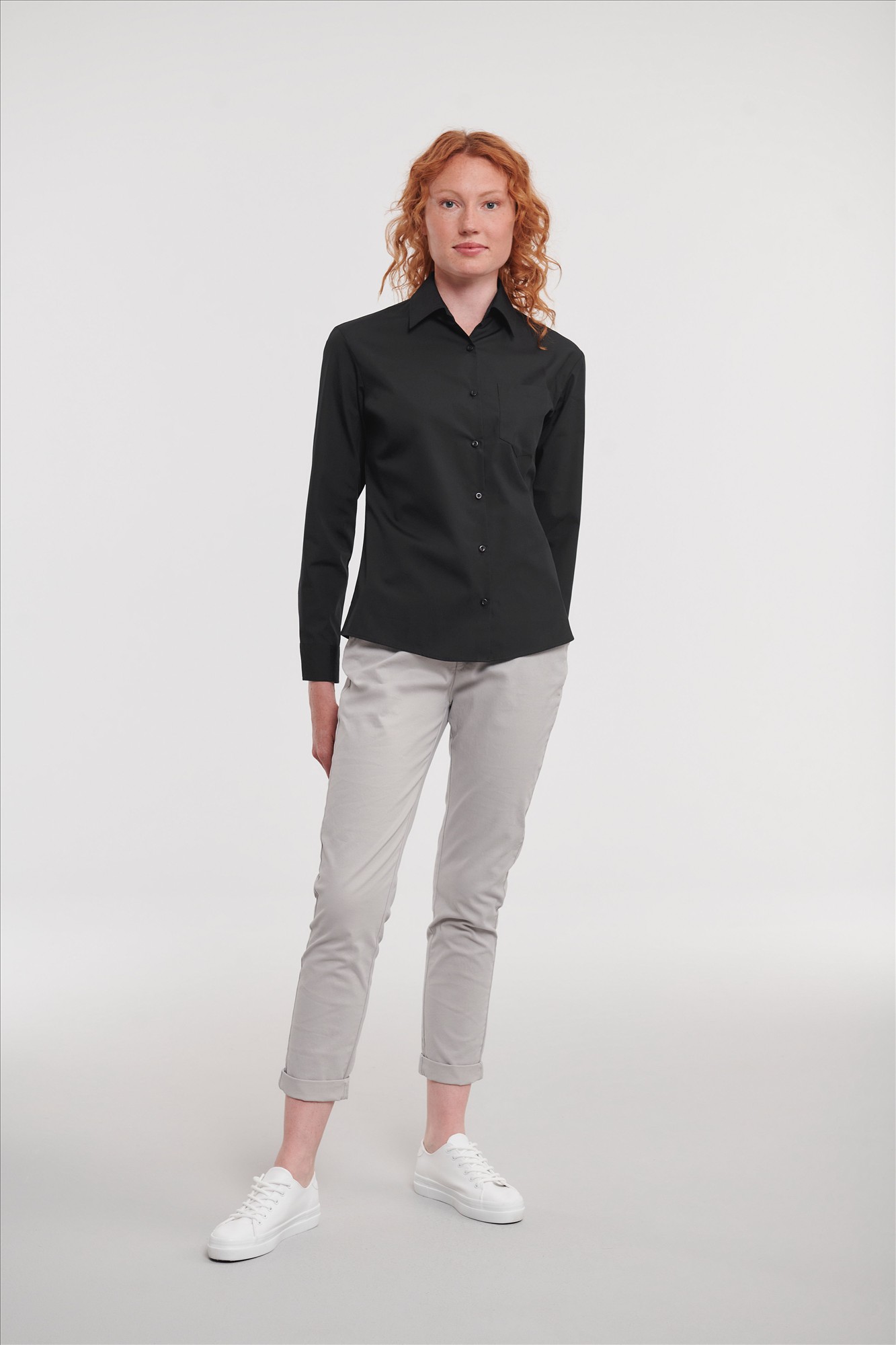 Russell Ladies LSL Classic Pure Cotton Poplin Shirt
