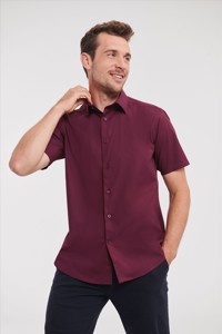 Russell Men Shortsleeve Fitted Stretch Shirt Russell Athletic 9947M