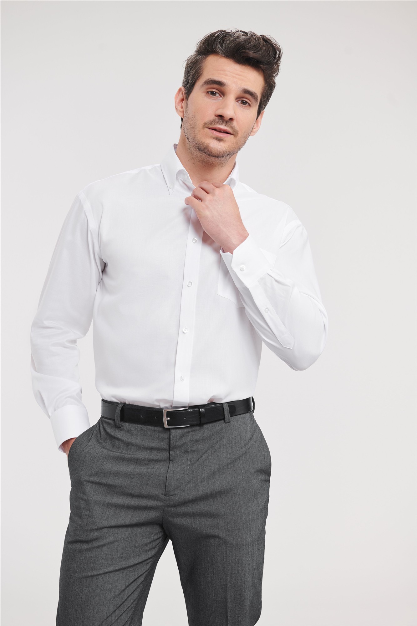 Russell Men LSL Clas. Ultimate Non-Iron Shirt — afbeelding 2