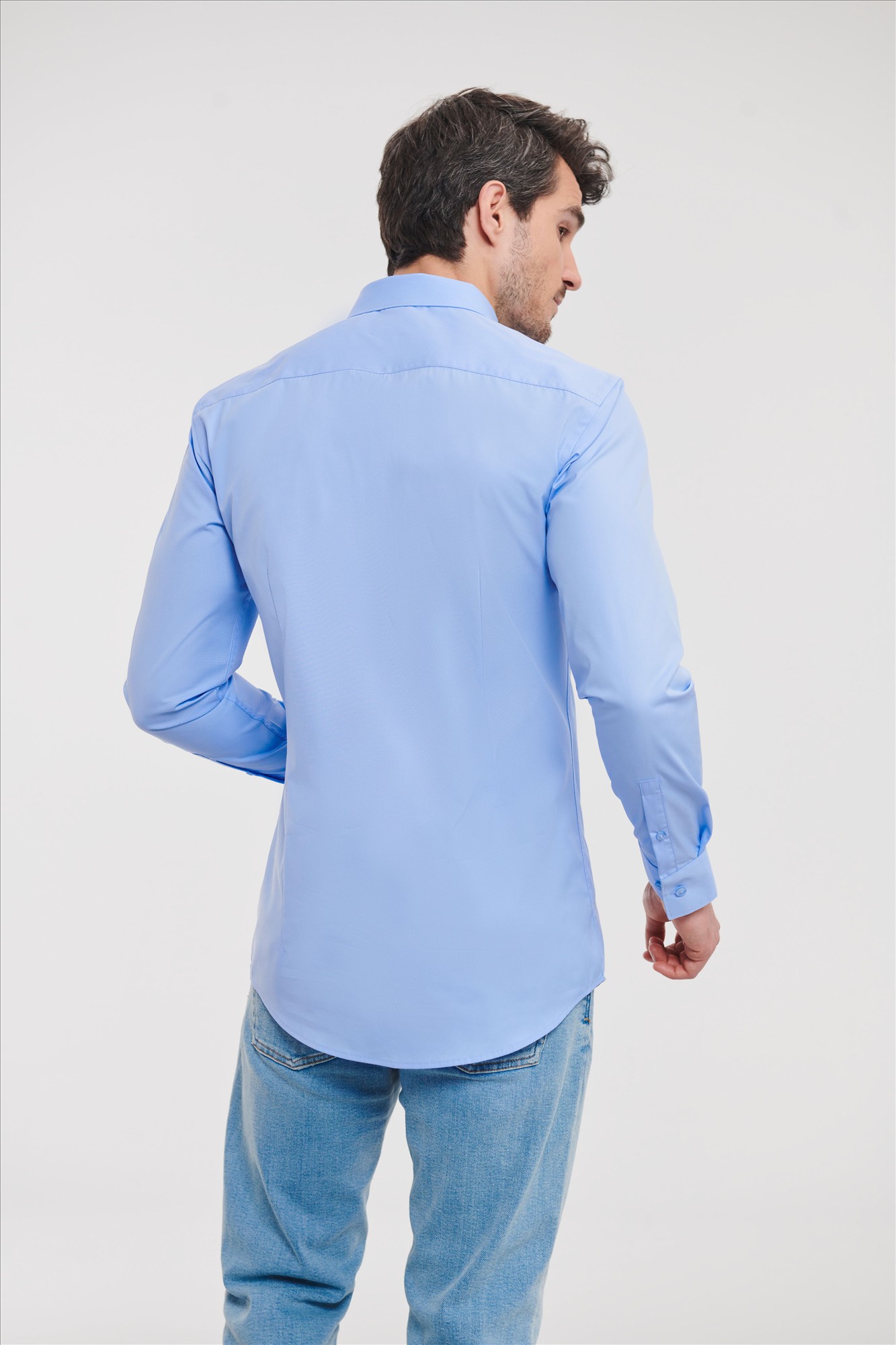 Russell Men LSL Fitted Ultimate Stretch Shirt