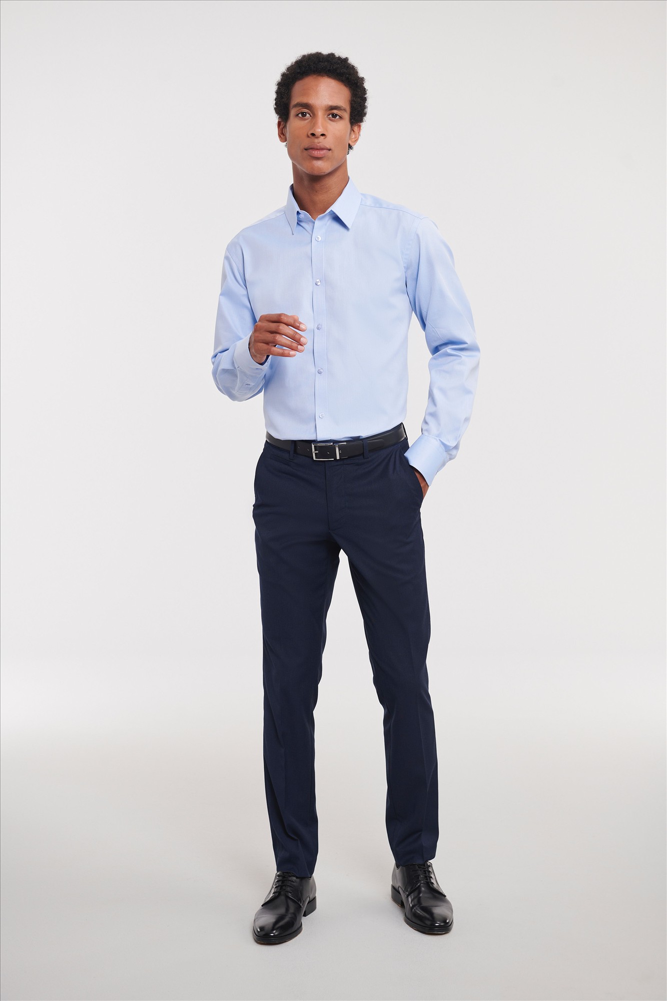 Russell Men LSL Tailored Herringbone Shirt