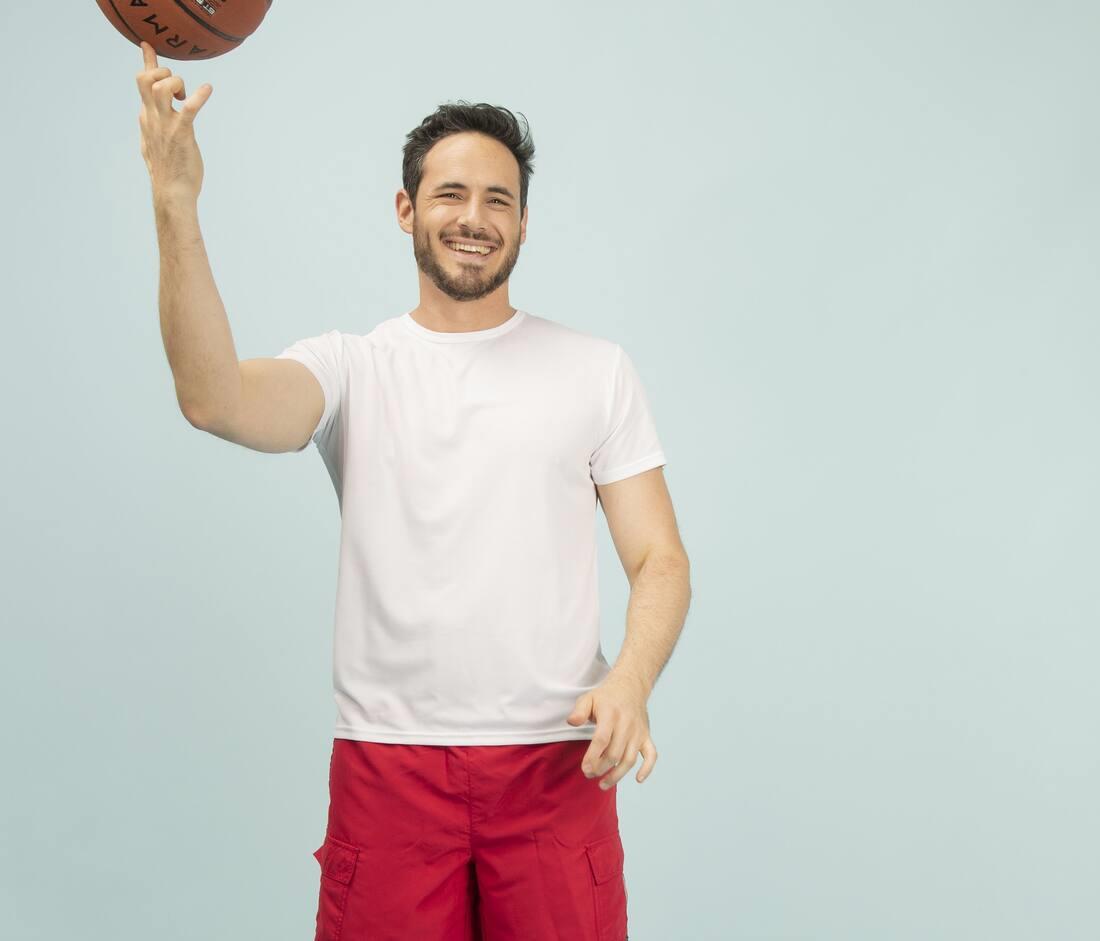 SANS ETIQUETTE MEN'S NO LABEL SPORT TEE-SHIRT bedrukken met eigen logo