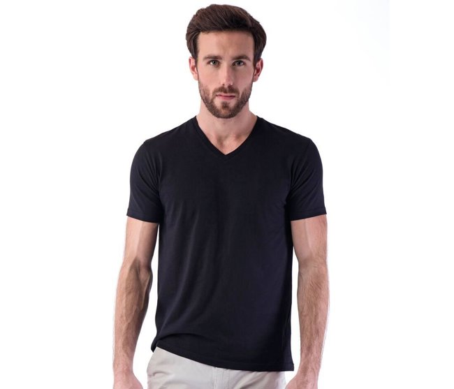 MEN'S V-NECK SUPERB TEE SANS ETIQUETTE SE683