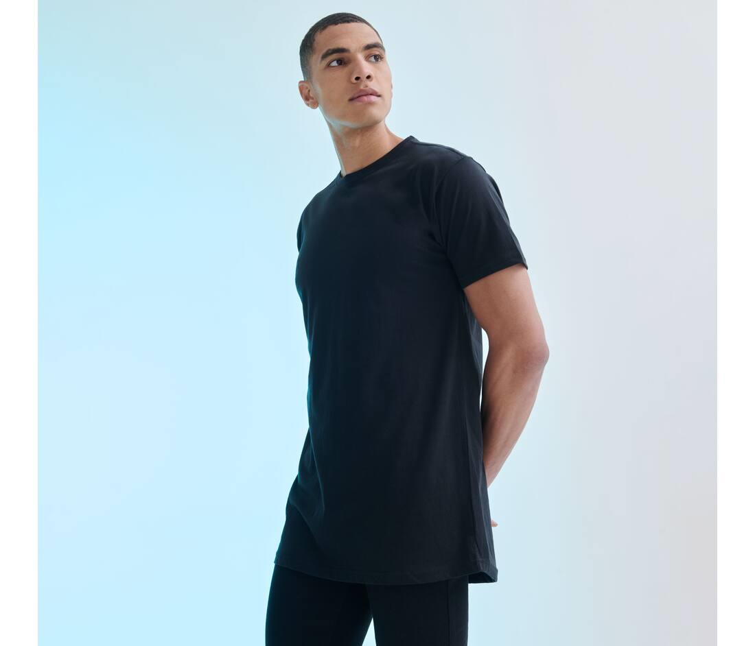 SKINNIFIT MEN MEN'S LONGLINE T bedrukken met eigen logo