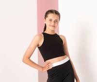 KIDS' CROPPED TOP SKINNIFIT MINI SM106