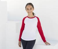 KIDS' LONG SLEEVED BASEBALL T SKINNIFIT MINI SM271