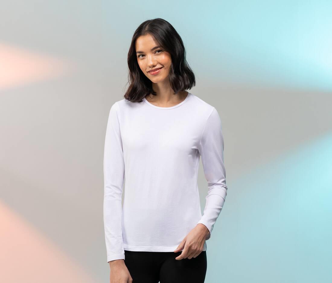 SKINNIFIT WOMEN LADIES FEEL GOOD LONG SLEEVED STRETCH T bedrukken met eigen logo
