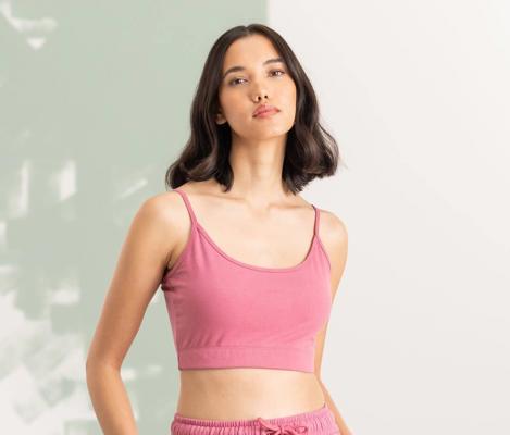 WOMEN'S SUSTAINABLE FASHION CROPPED TOP SKINNIFIT WOMEN SK230