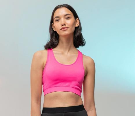 LADIES WORK OUT CROPPED TOP SKINNIFIT WOMEN SK235