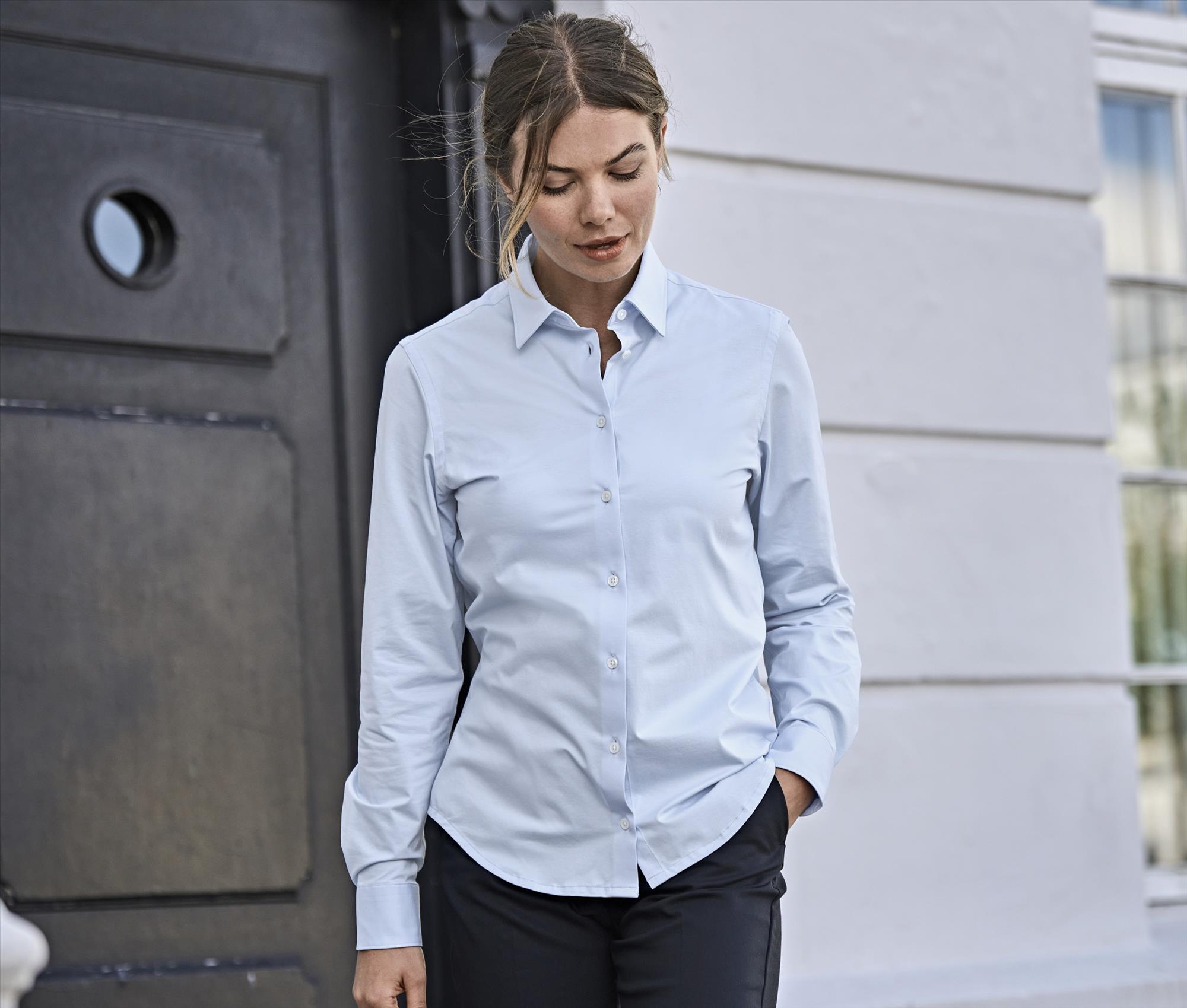 TEE JAYS WOMEN'S ACTIVE STRETCH SHIRT bedrukken met eigen logo