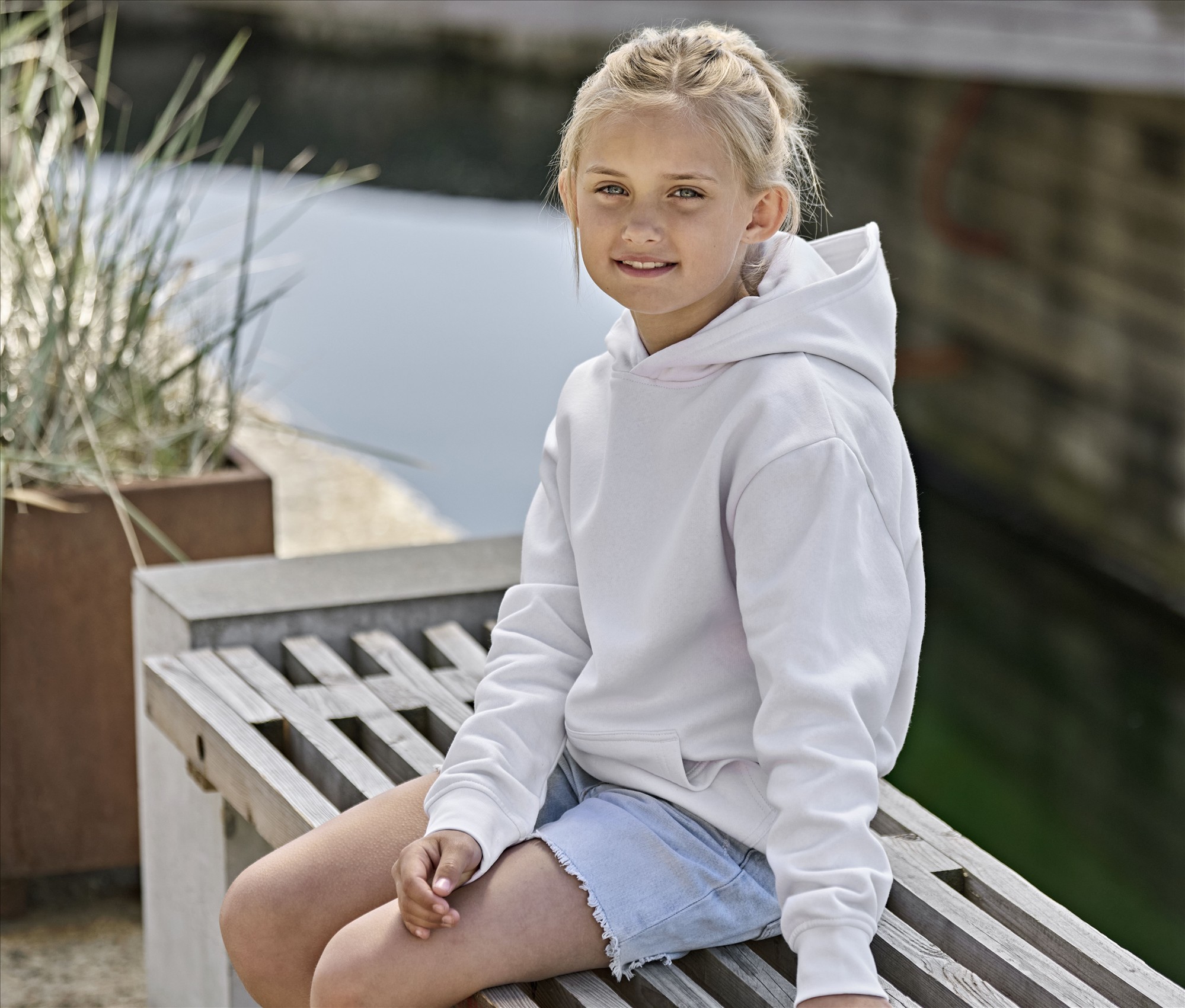 TEE JAYS JUNIOR UNLABELED HOODED SWEATSHIRT bedrukken met eigen logo