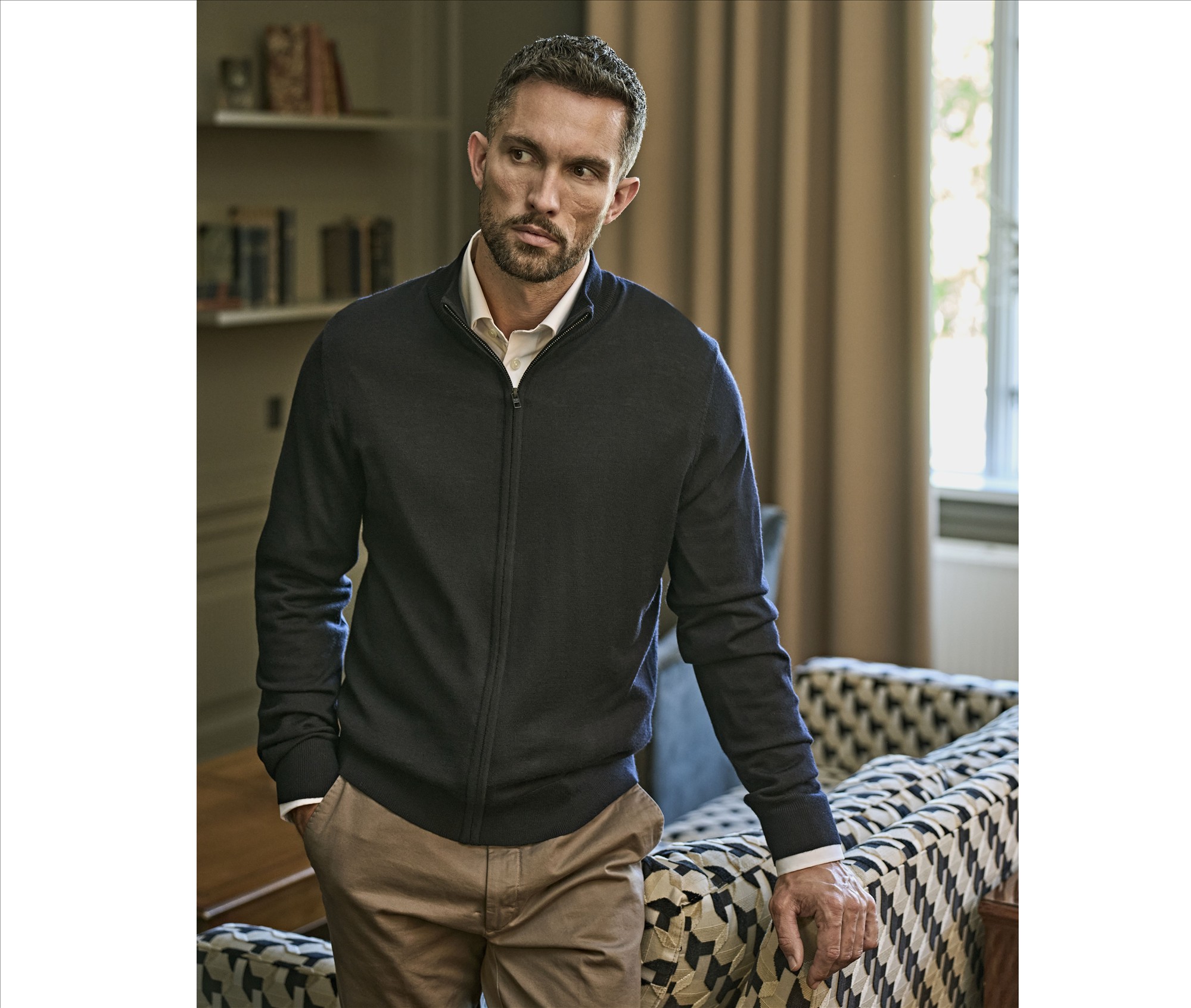 TEE JAYS FULL ZIP KNIT bedrukken met eigen logo