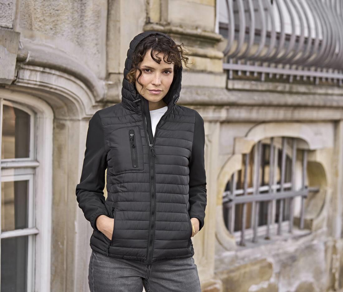 TEE JAYS Tee Jays Women's Hooded Crossover Jacket bedrukken met eigen logo