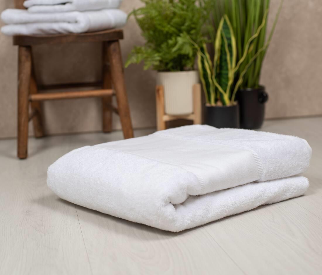 TOWEL CITY ORGANIC BATH SHEET WITH PRINTABLE BORDER bedrukken met eigen logo