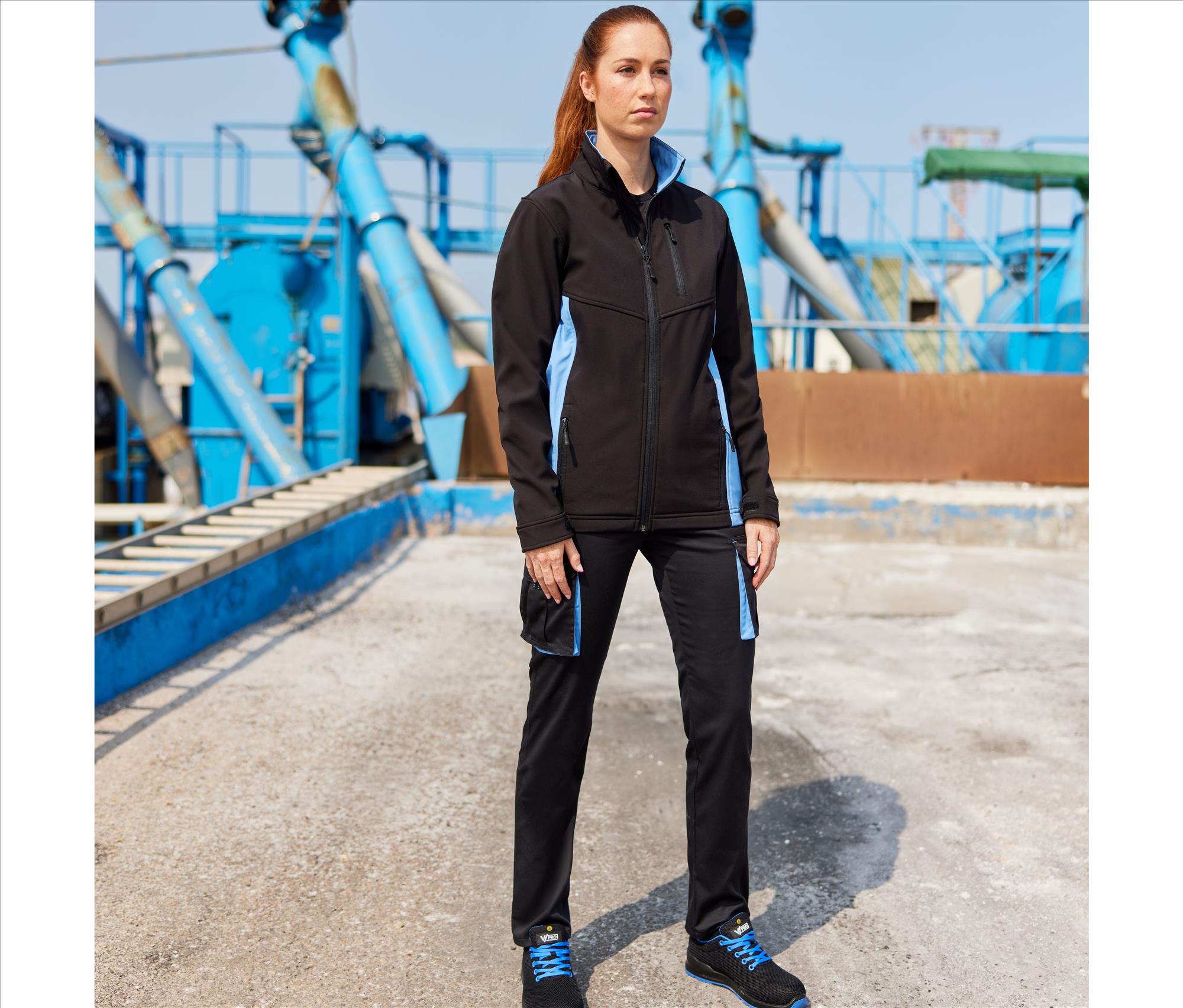 VELILLA TWO-TONE SOFTSHELL JACKET bedrukken met eigen logo