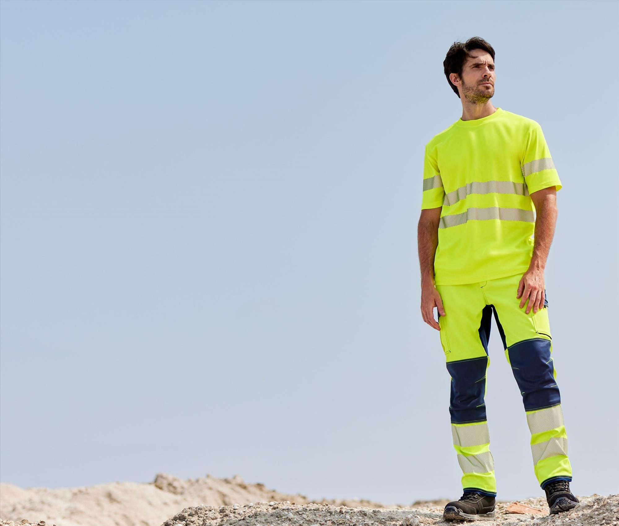 VELILLA STRETCH TROUSERS WITH KNEE PADS AND REFLECTIVE STRIPES bedrukken met eigen logo