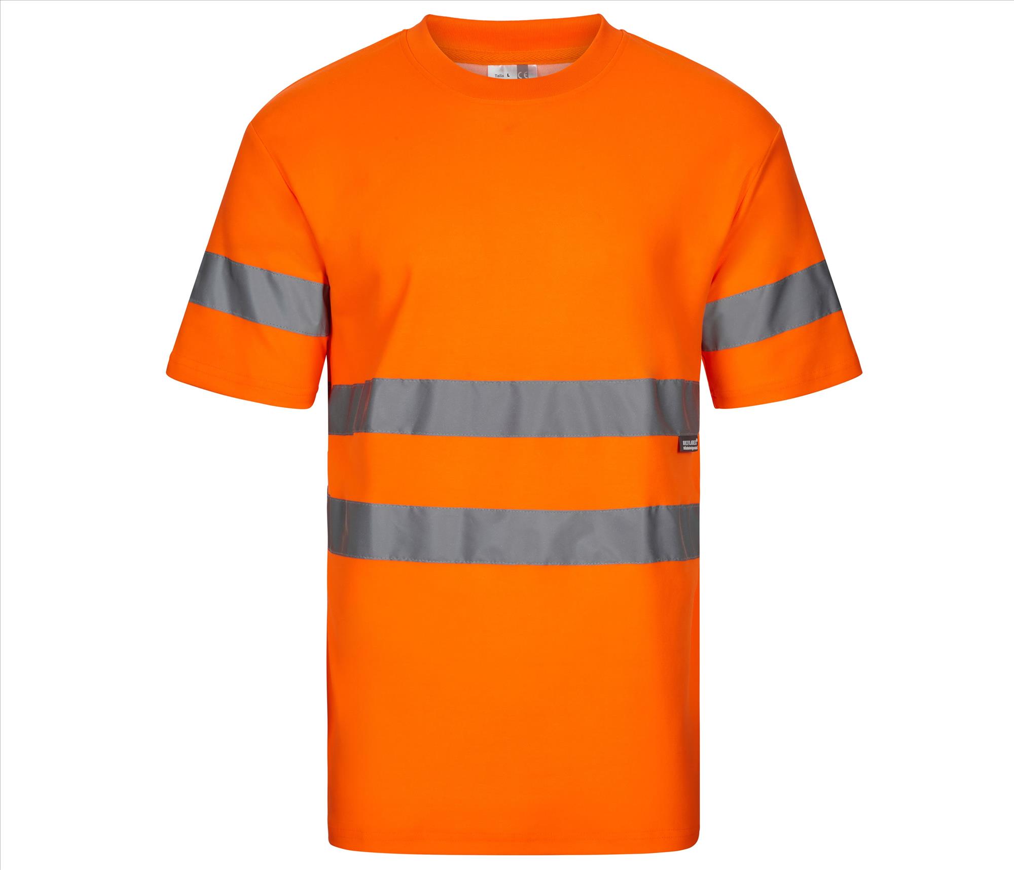 VELILLA COTON/POLYESTER HIGH VISIBILITY T-SHIRT bedrukken met eigen logo