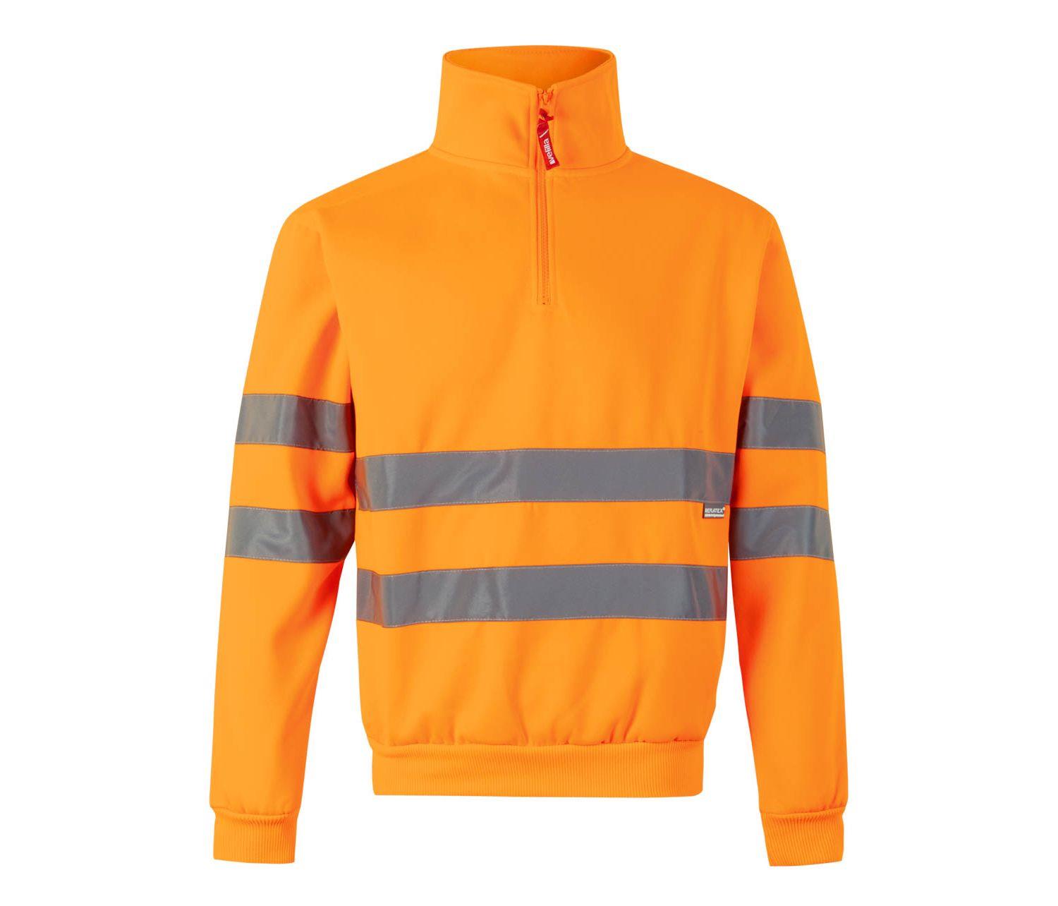 VELILLA HIGH VISIBILITY 1/4 SWEATSHIRT bedrukken met eigen logo