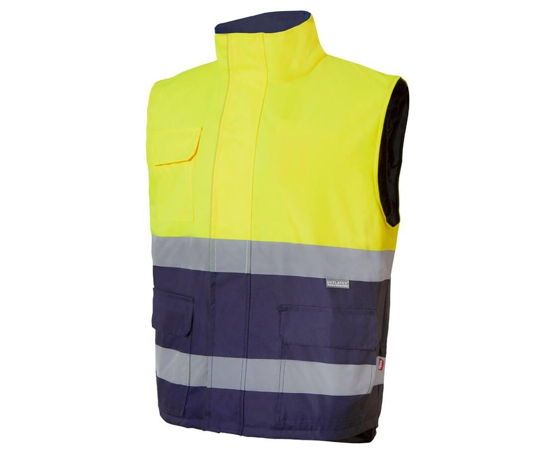 VELILLA HV TWO-TONE PADDED VEST bedrukken met eigen logo
