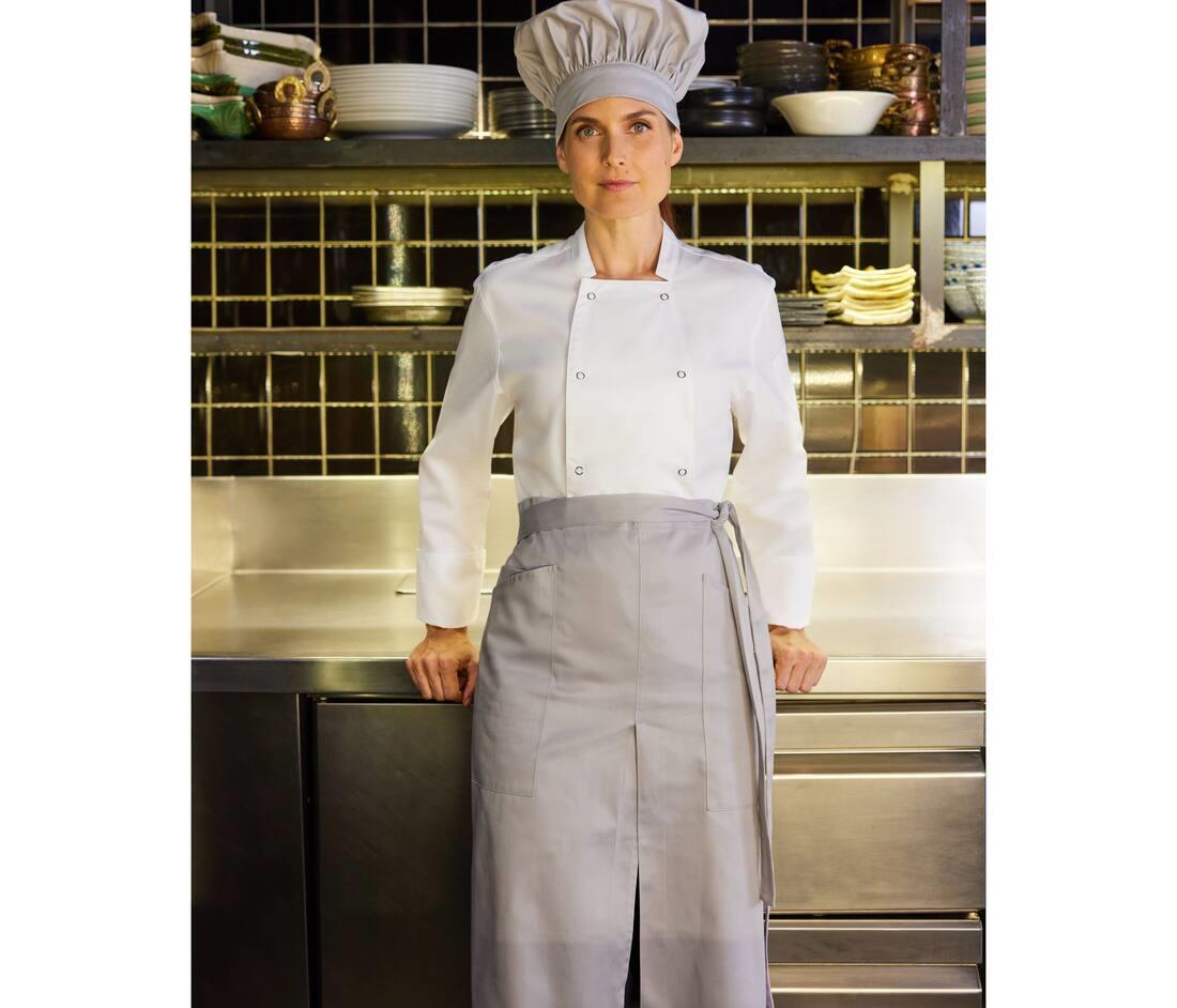 VELILLA LONG APRON WITH OPENING AND POCKETS bedrukken met eigen logo