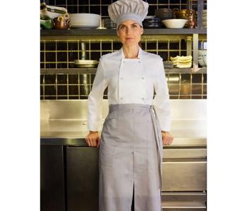 LONG APRON WITH OPENING AND POCKETS VELILLA V4209