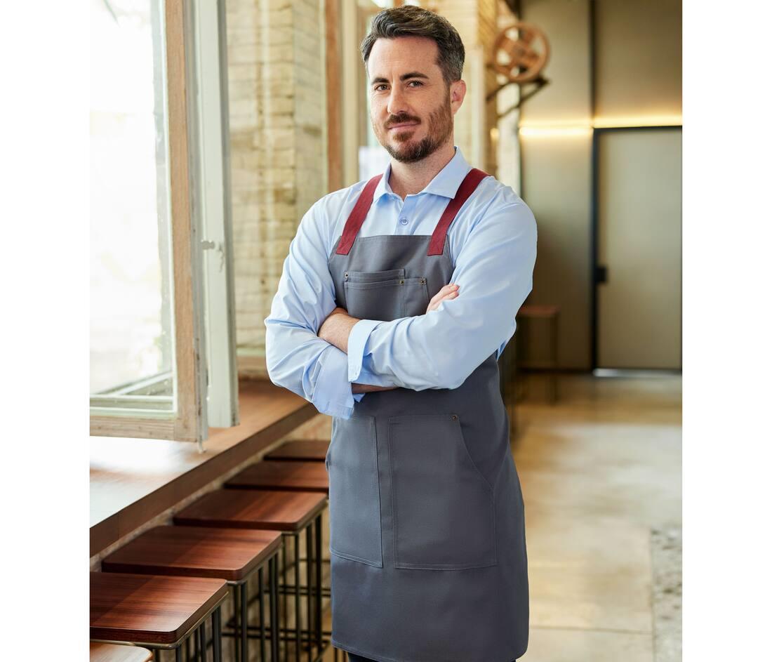 VELILLA CANVAS BIB APRON bedrukken met eigen logo