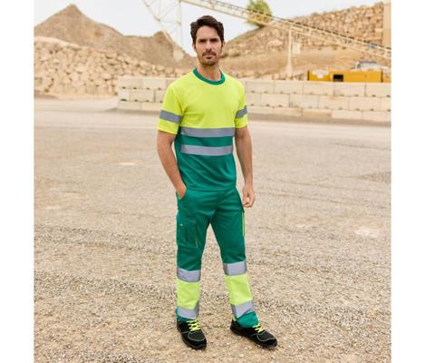 TWO-TONE HIGH VISIBILITY TECHNICAL T-SHIRT VELILLA V5506