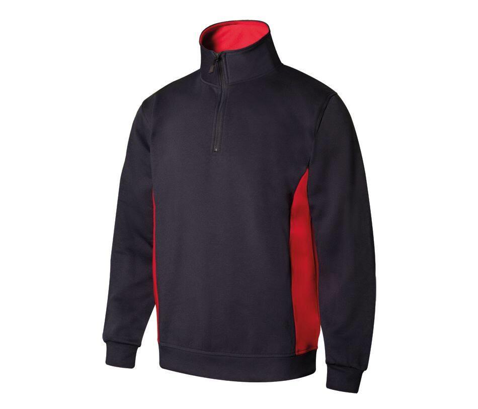 VELILLA TWO-TONE HALF-ZIP SWEATSHIRT bedrukken met eigen logo