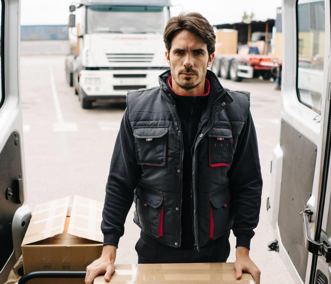 VELILLA TWO-TONE MULTI-POCKET PADDED VEST bedrukken met eigen logo