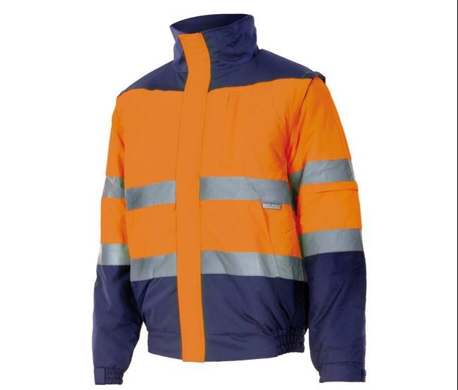 TWO-TONE HIGH VISIBILITY PADDED JACKET VELILLA VL161