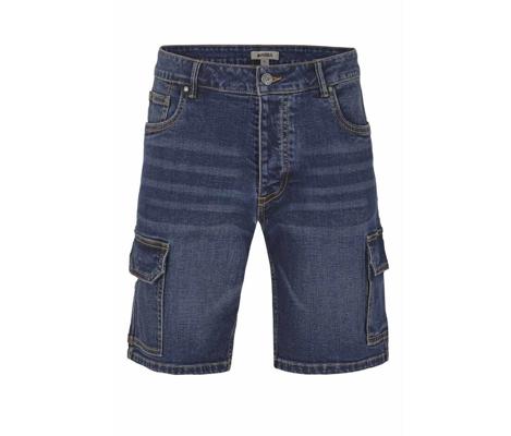 MULTI-POCKET STRETCH DENIM BERMUDA SHORTS VELILLA VL3017S