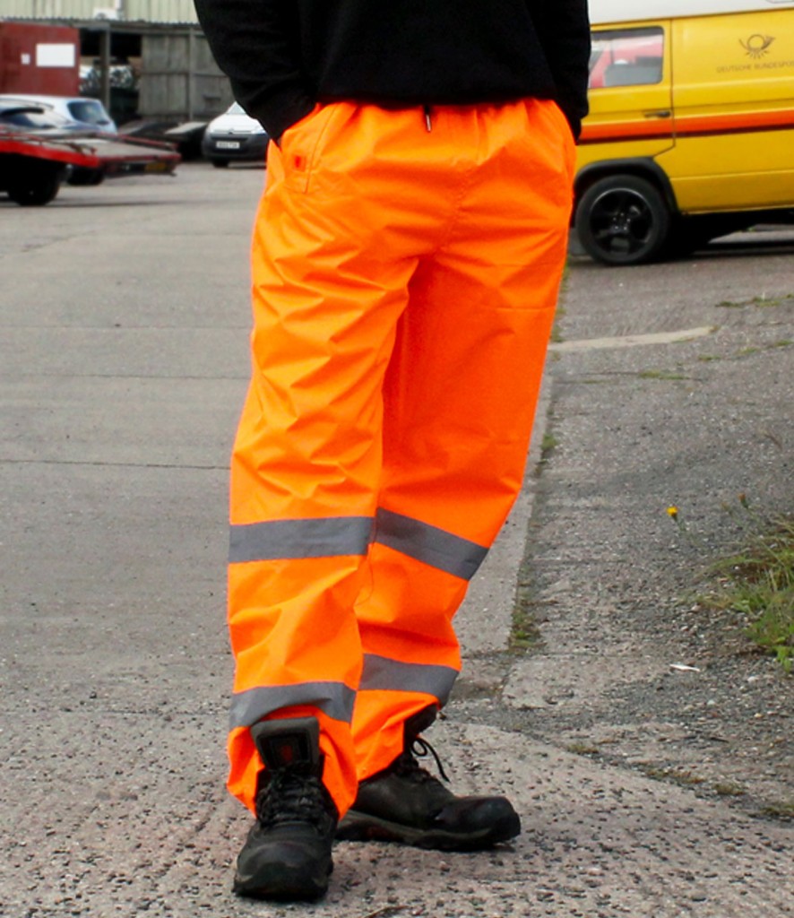Warrior Hi-Vis Overtrousers bedrukken met eigen logo