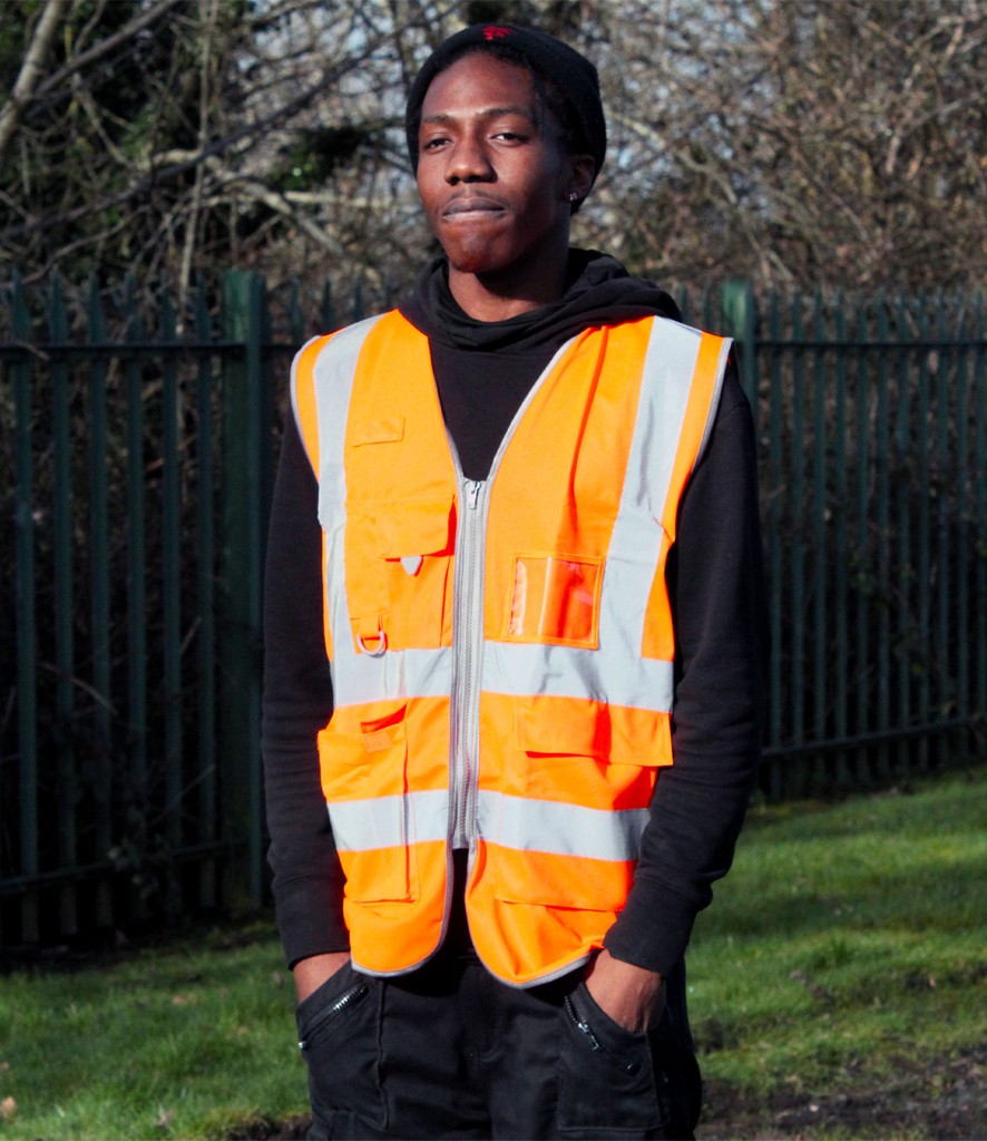 Warrior Hi-Vis Executive Waistcoat bedrukken met eigen logo