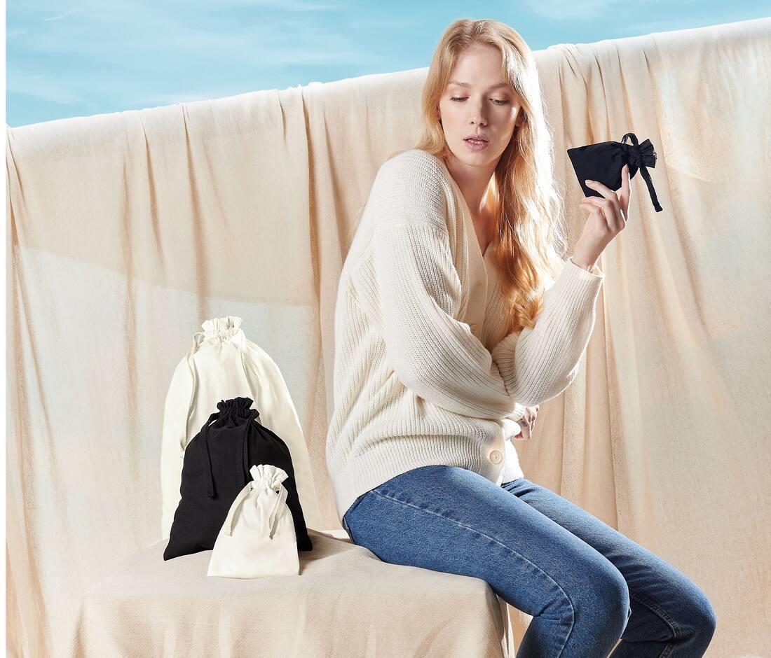 WESTFORD MILL ORGANIC COTTON DRAW CORD BAG bedrukken met eigen logo