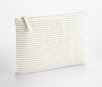 STRIPED ORGANIC COTTON ACCESSORY POUCH WESTFORD MILL WM253