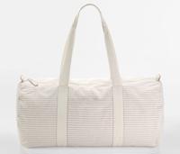 STRIPED ORGANIC COTTON BARREL BAG WESTFORD MILL WM258