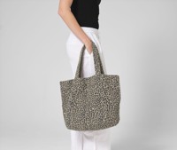 LEOPARD PRINT CANVAS SHOPPER WESTFORD MILL WM335