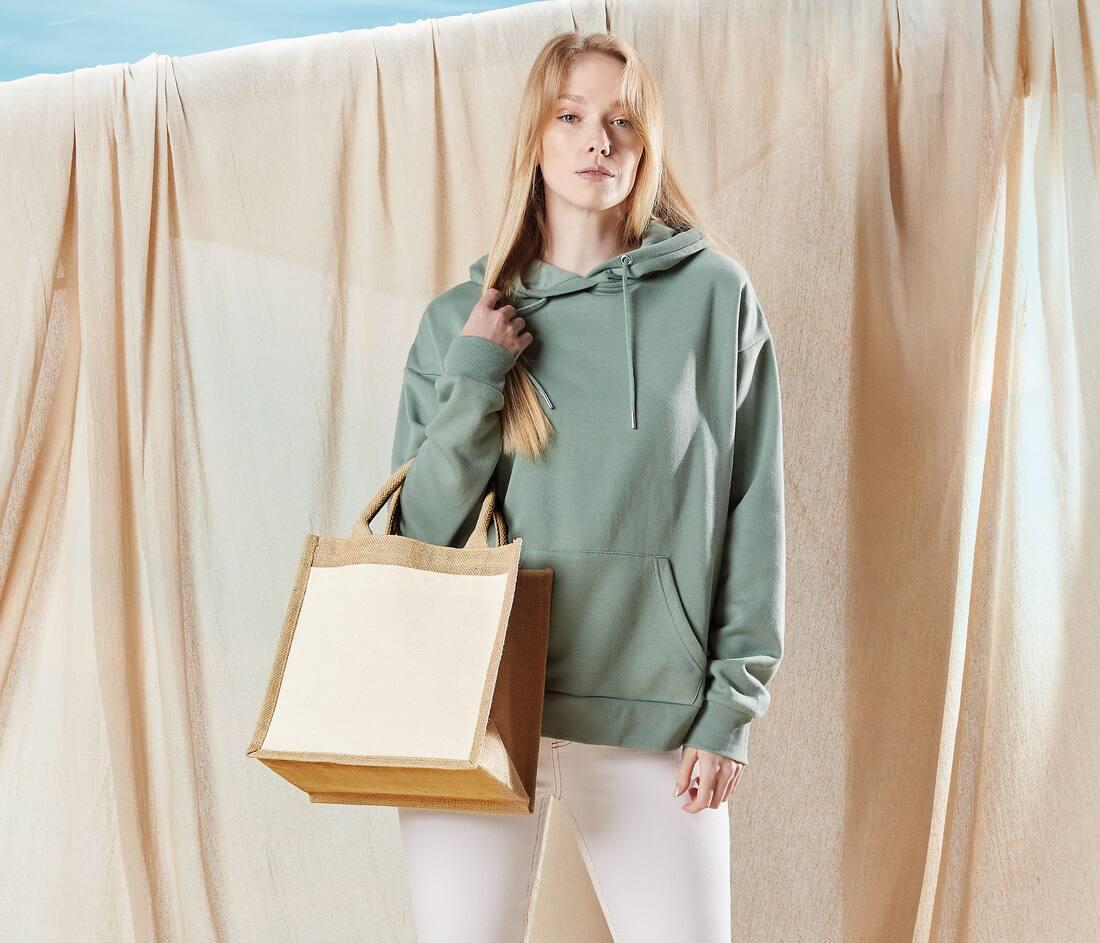 WESTFORD MILL COTTON PUCKET JUTE MIDI TOTE bedrukken met eigen logo