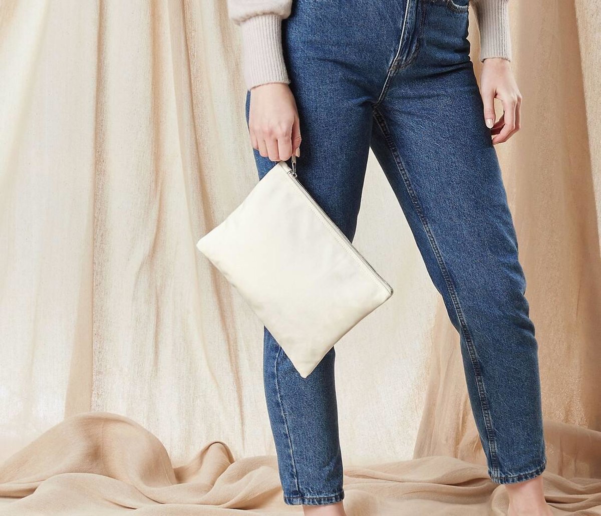 Westford Mill 540 Canvas Accessory Bag – 12oz Brushed Cotton, Vintage Metal Zip, Multi-Purpose Pouch (Small 1L)