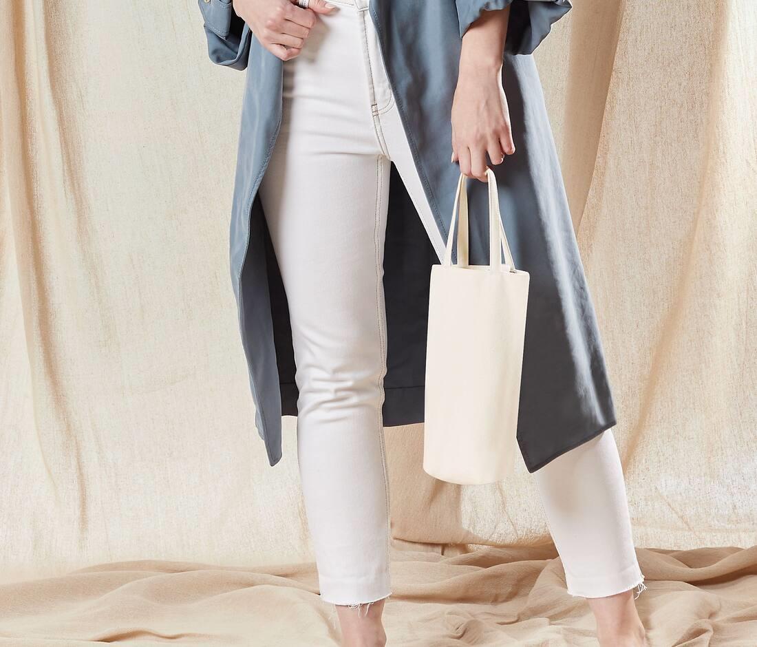 WESTFORD MILL FAIRTRADE COTTON BOTTLE BAG bedrukken met eigen logo