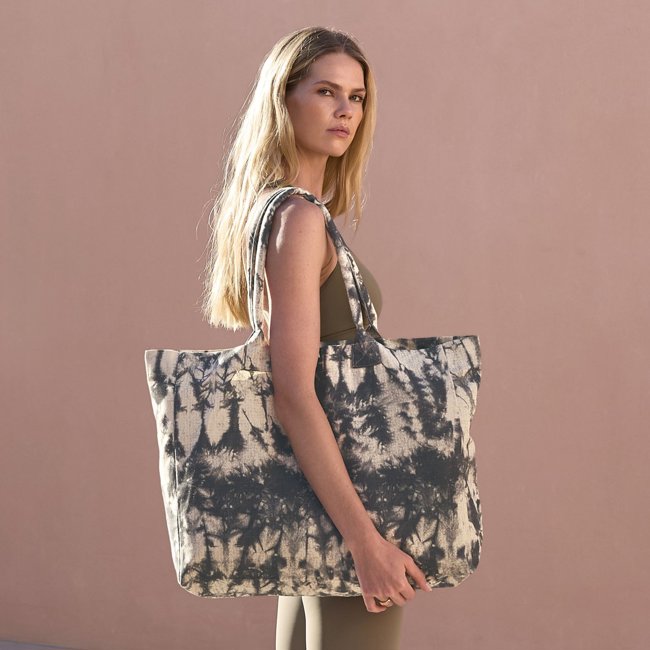 TIE DYE CANVAS TOTE BAG WESTFORD MILL WM930