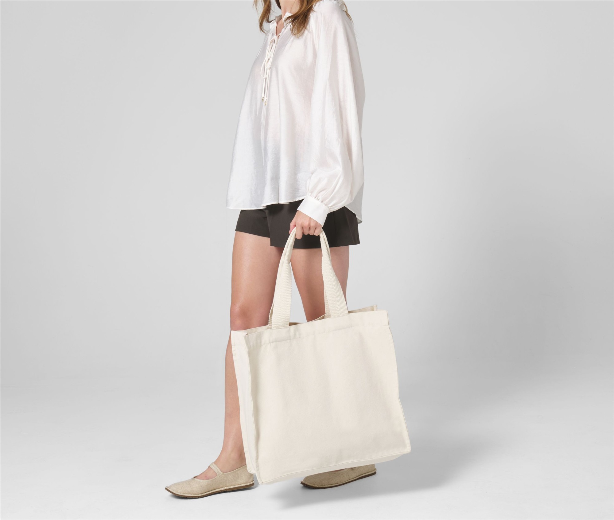 WESTFORD MILL CHEVRON HANDLE SHOPPER bedrukken met eigen logo