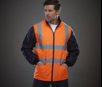 HI-VIS QUILTED JACKET WITH DETACHABLE SLEEVES YOKO YK008SL