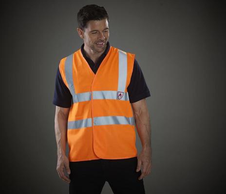 HI-VIS 2 BAND AND BRACES WAISTCOAT YOKO YK100