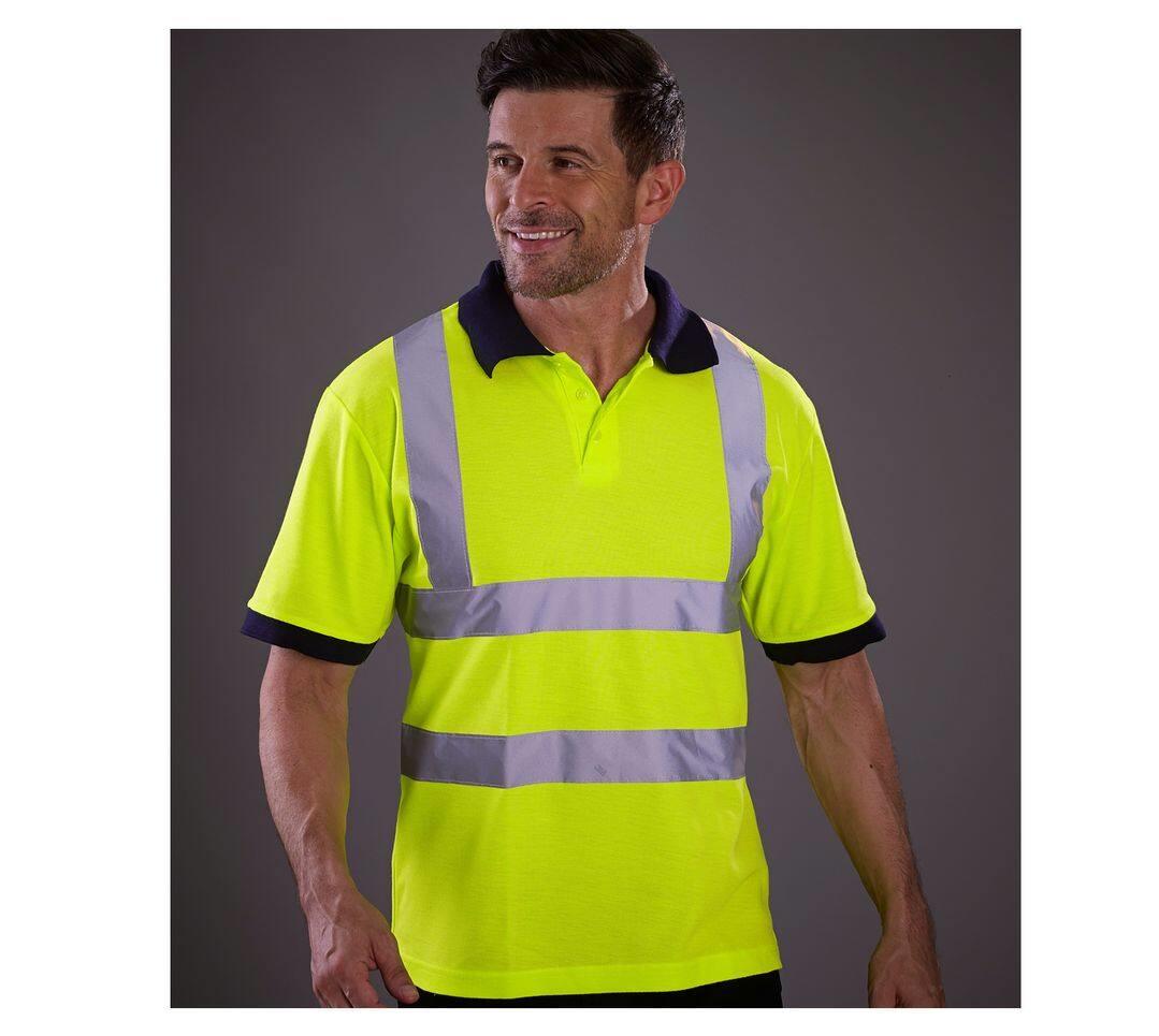 YOKO HI-VIS SHORT SLEEVE POLO bedrukken met eigen logo