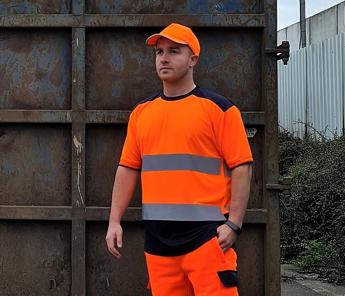 YOKO HI-VIS TWO-TONE T-SHIRT bedrukken met eigen logo