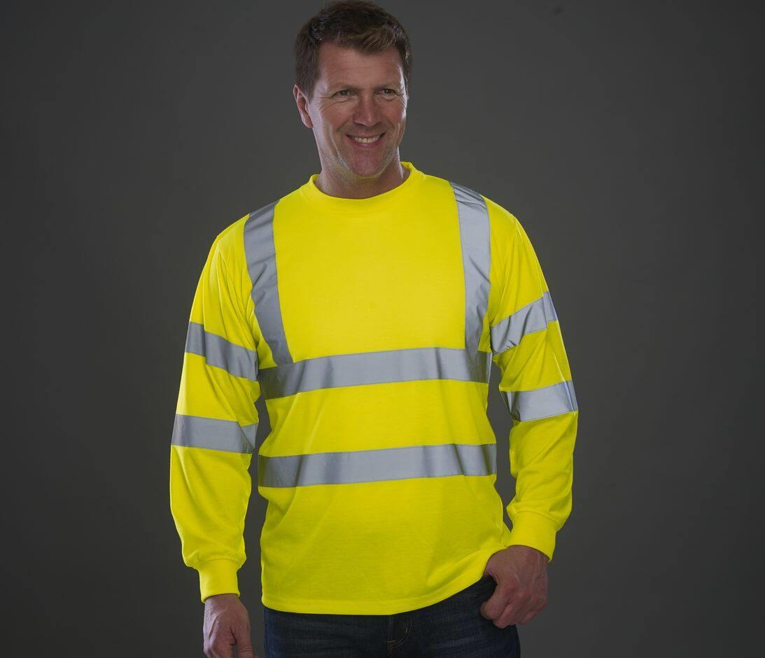 YOKO HI-VIS LONG SLEEVE T-SHIRT bedrukken met eigen logo