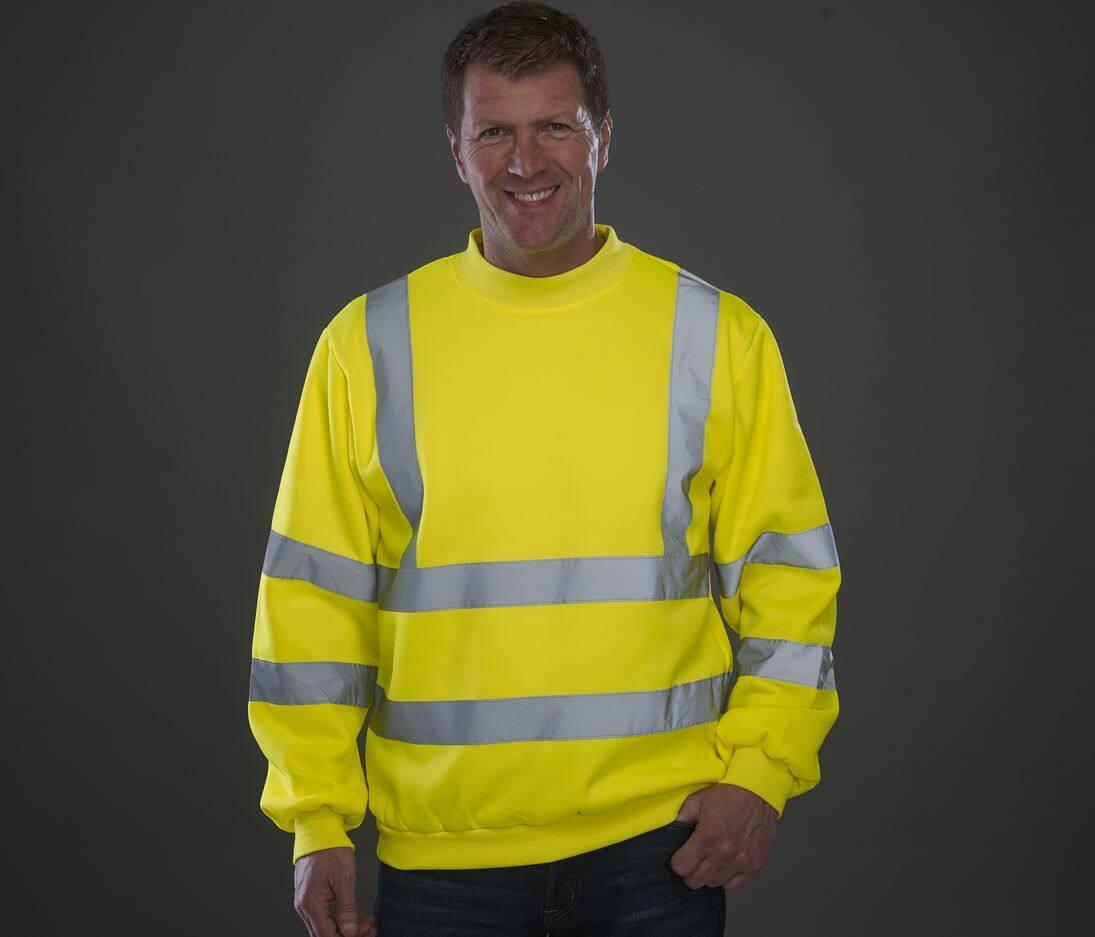 YOKO HI-VIS SWEATSHIRT bedrukken met eigen logo